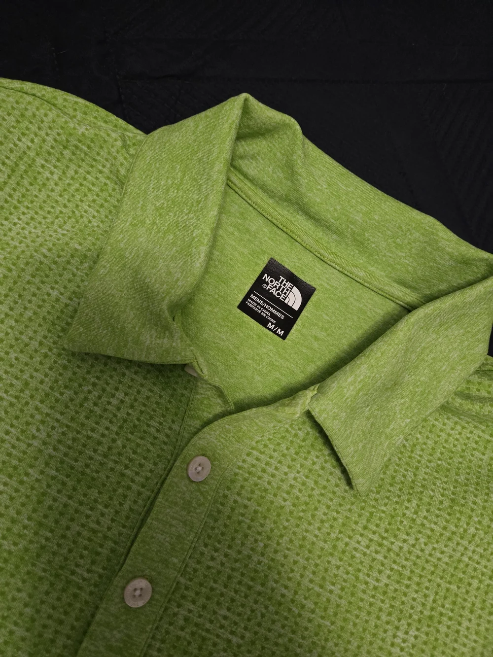 The North Face Men’s Lime Green Polo Shirt Size Med #560